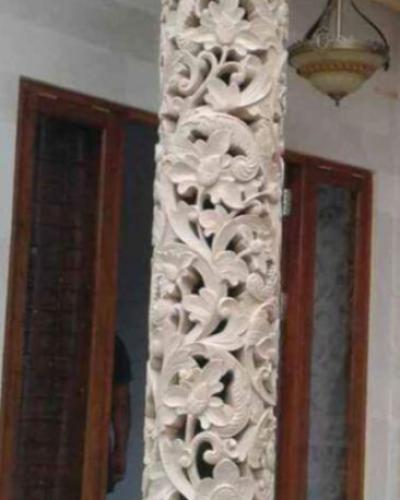 relief ornamen vilar motif samblung minimalis