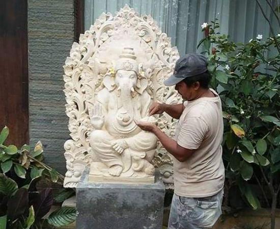 jual Patung Ganesha Motif Kayon
