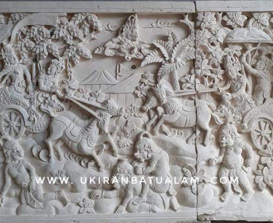 relief ornamen dinding rumah  desain  mahabrata