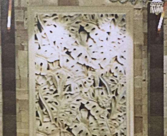 jual relef dinding desain daun monstera bali