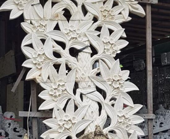 jual relief desain daun kamboja bali
