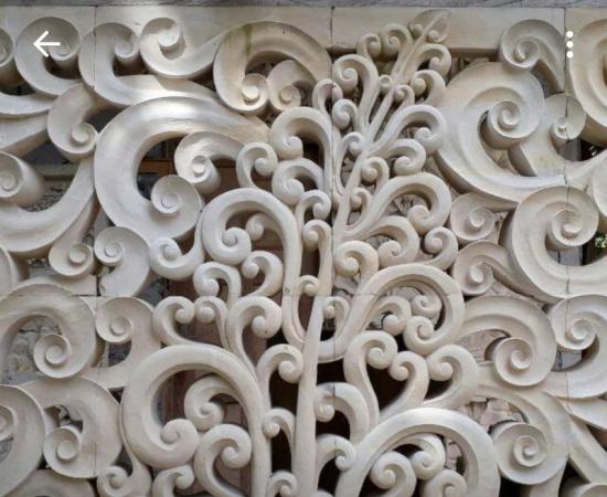 Relief Dinding motif pasar
