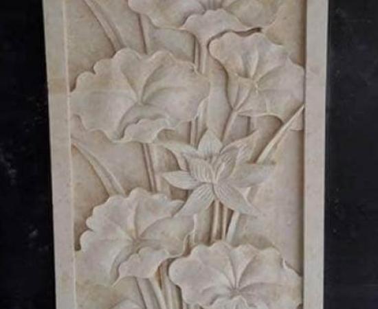 ornamen dinding rumah desain lotus