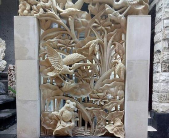 relief desain binatang