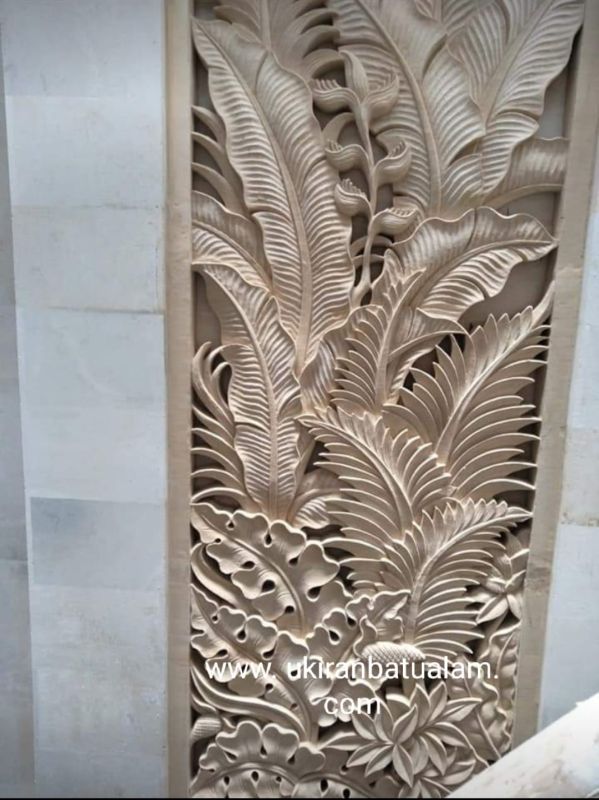 wall relief panels banana leaf