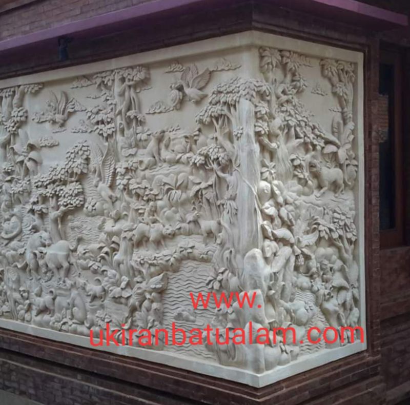 wall relief sculpture stone carving animals