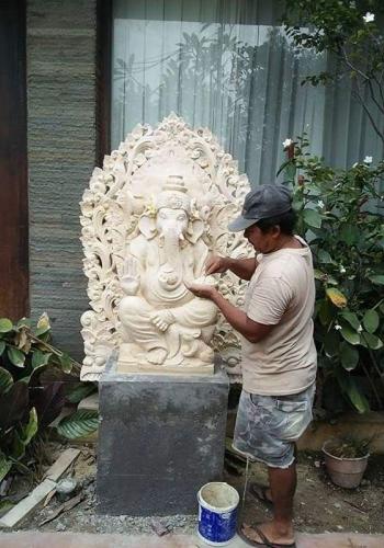 jual Patung Ganesha Motif Kayon