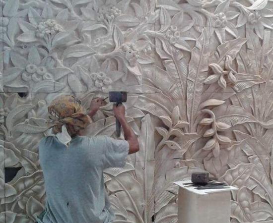 bali wall relief